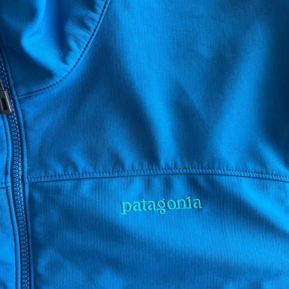 Patagonia Men's Soft Shell Adze Jacket -Bandana Blue Size XL Polartec - Picture 5 of 12